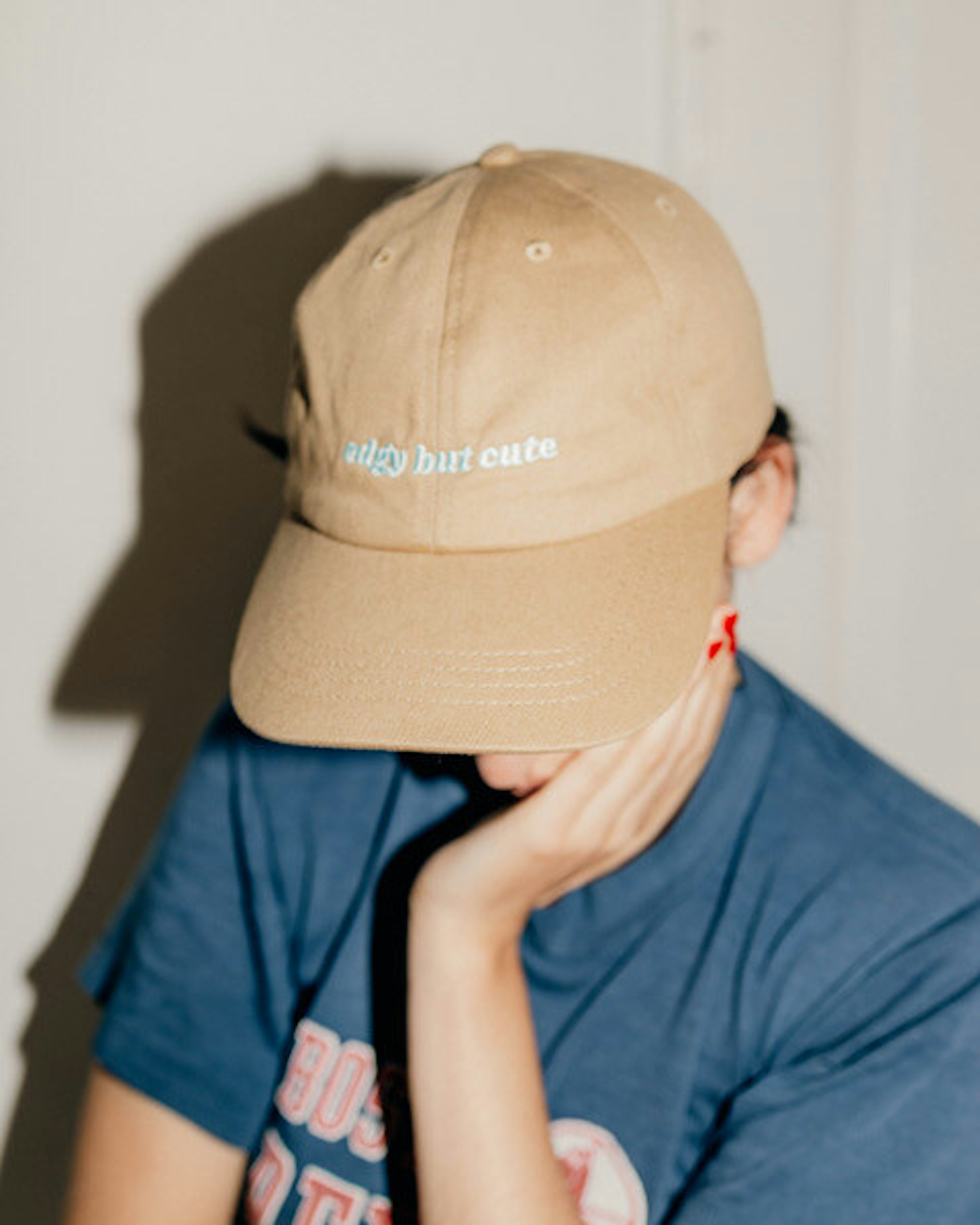 Custom dad cap with embroidery