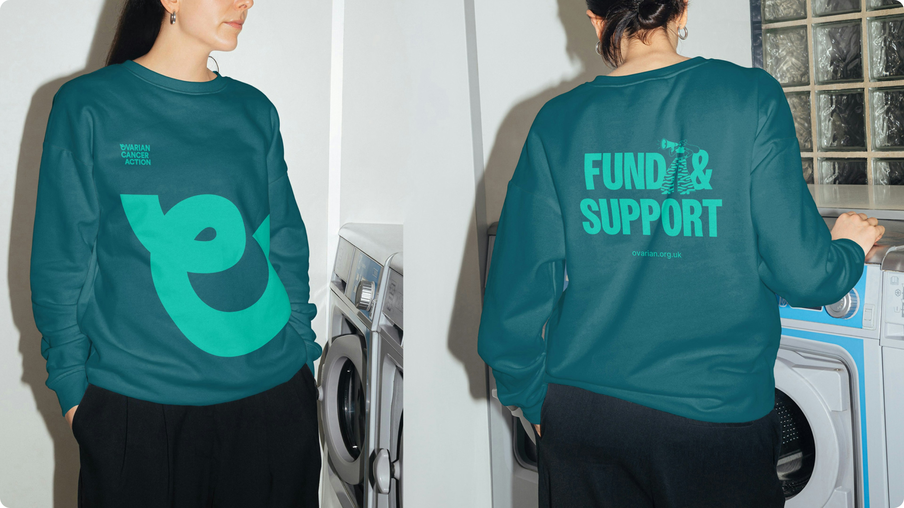 Heavy crewneck sweatshirt with clean embroidery, folded or worn in a studio shot.