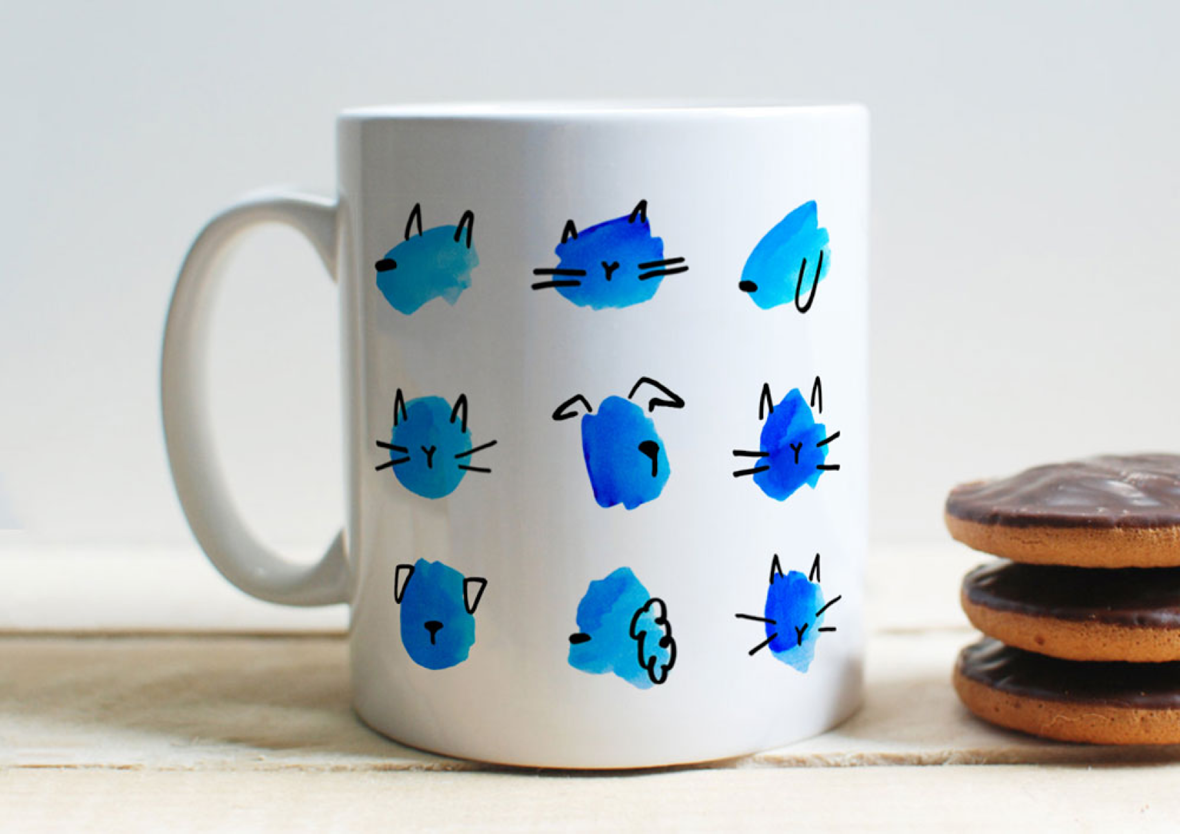 Battersea Cat Art Mug