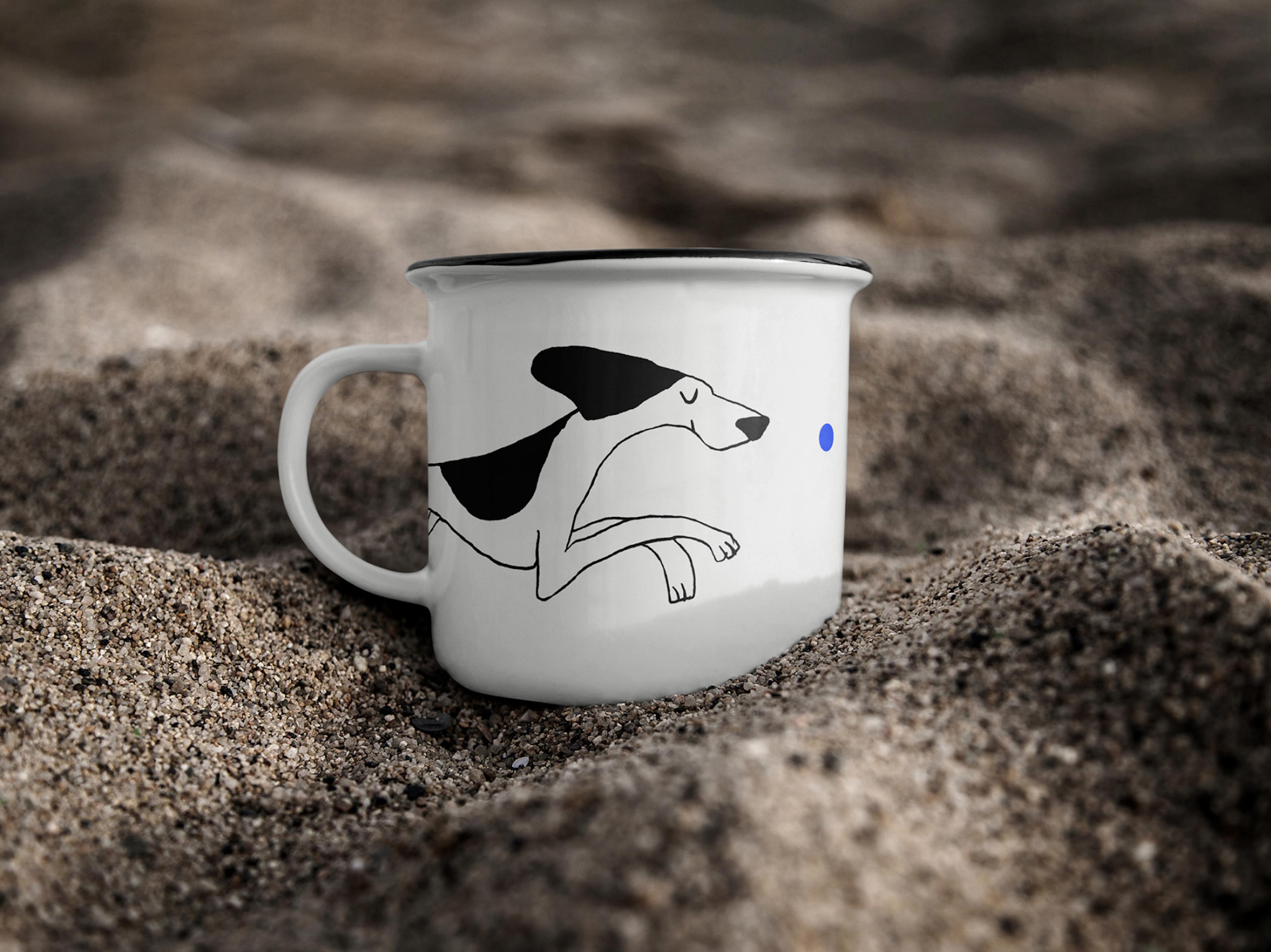 Charming Canine Enamel Mug