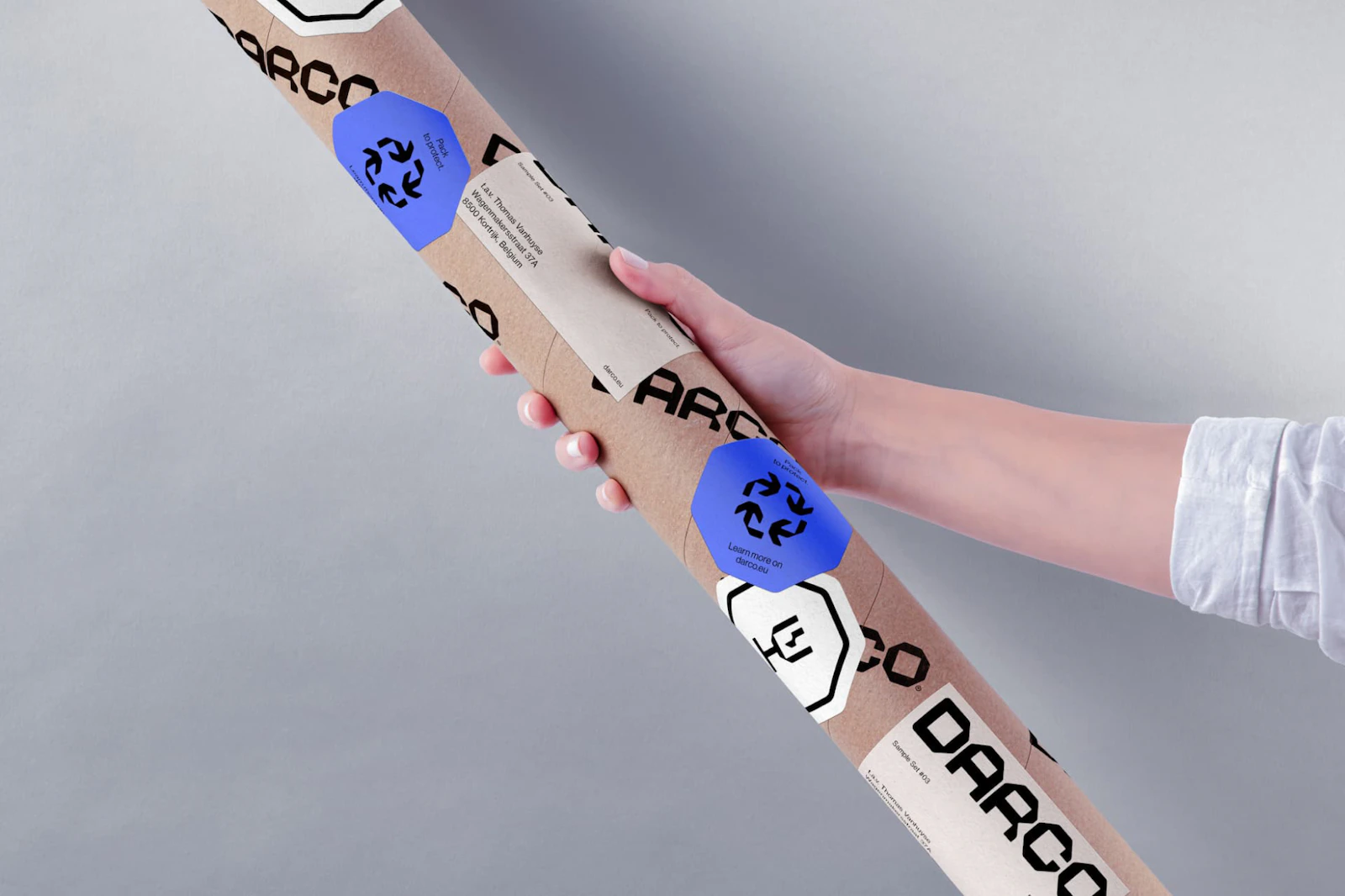 Darco's Custom Monochrome Stickers for Company Merchandise