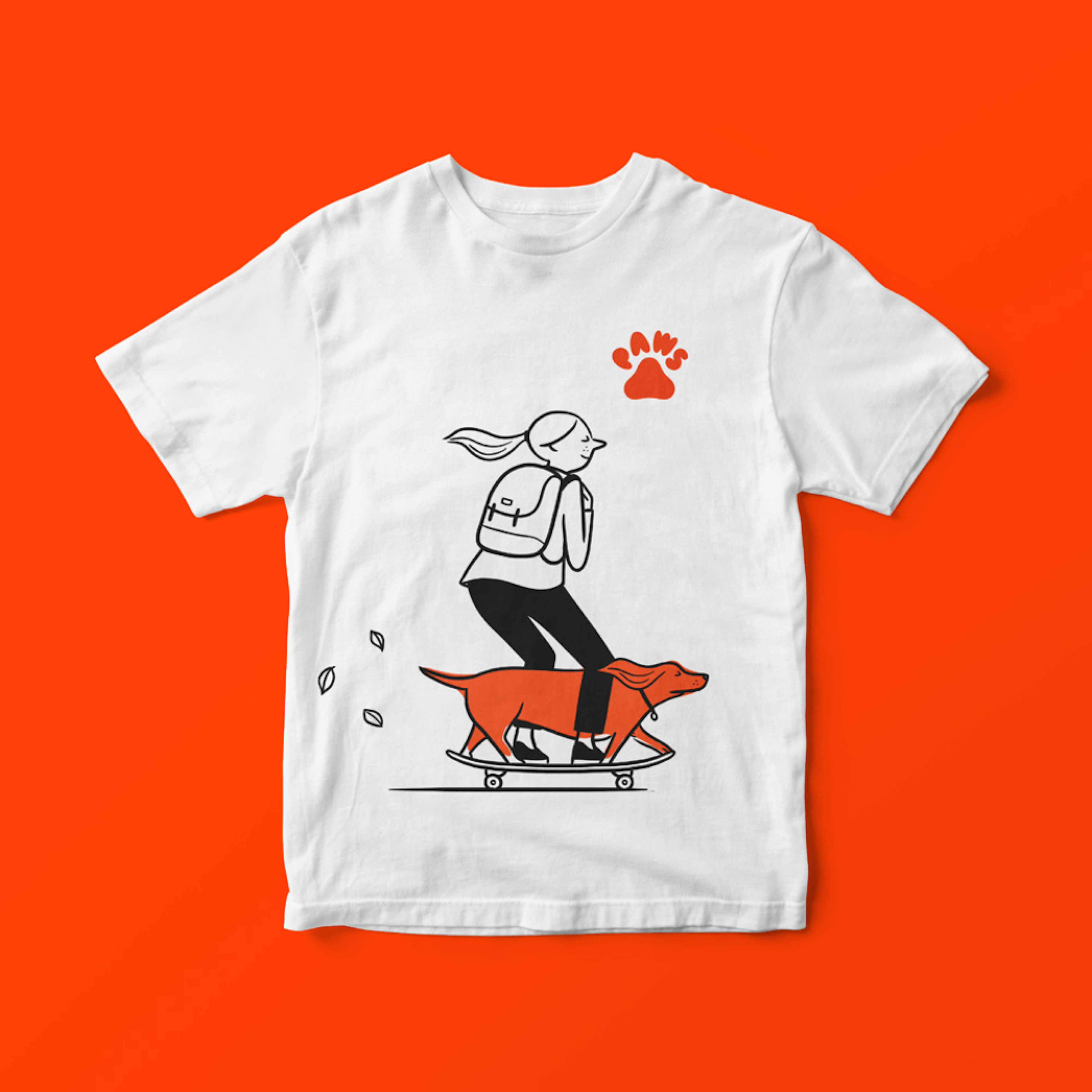 Paws Skateboard Tee