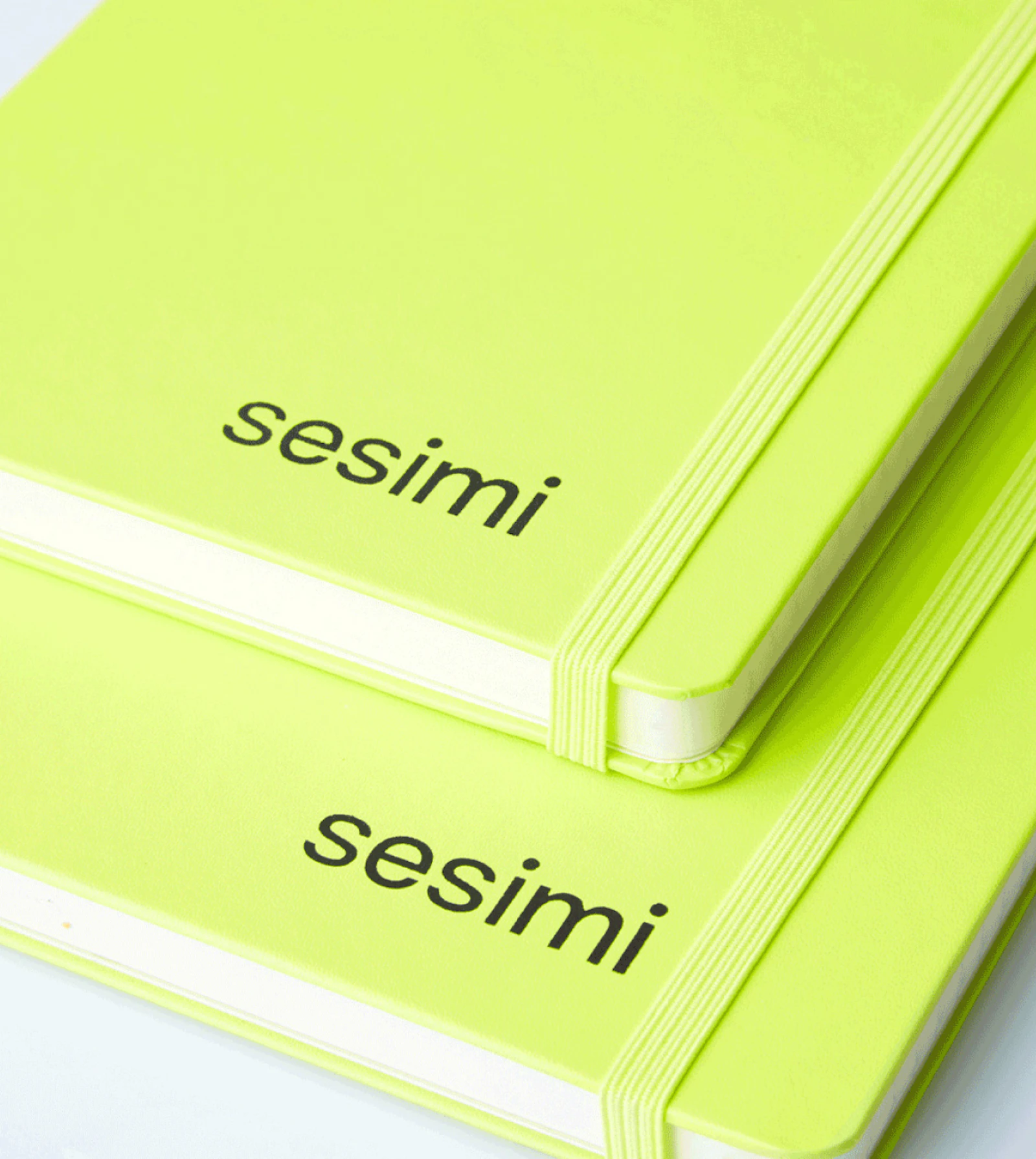 Simsimi Note Book Sesimi's Branded Lime Notebooks: Vibrant Company Swag