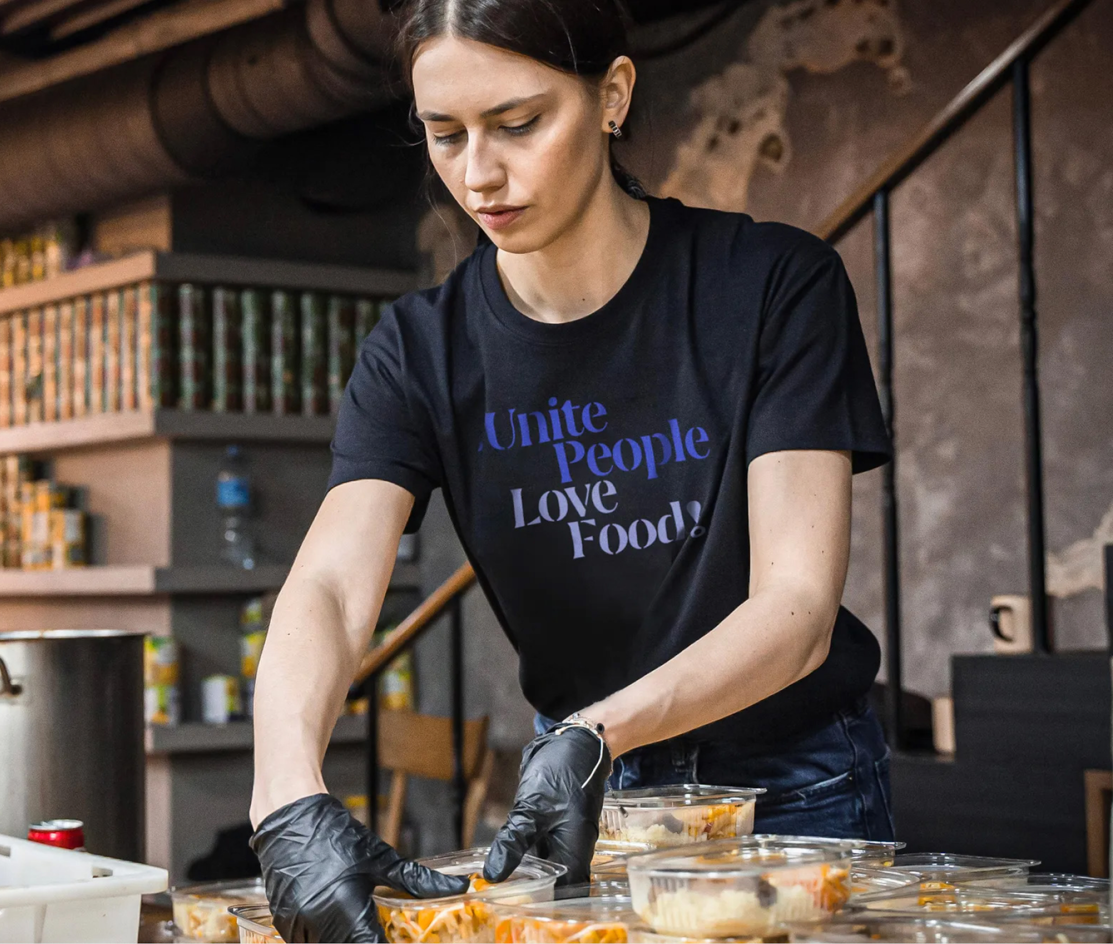 "Unite People Love Food Tee"