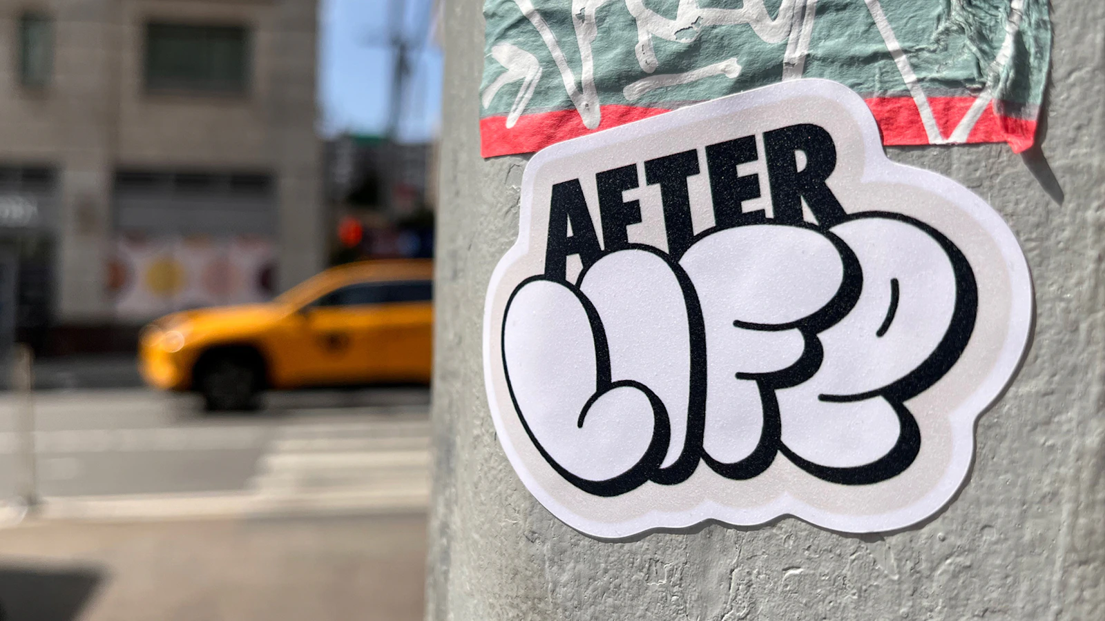 After Life custom branded stickers for urban swag